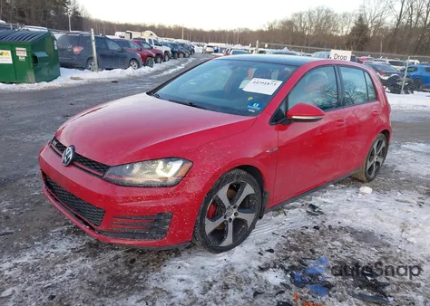 2015 Volkswagen Golf Gti 2.0T Se 4-Door from USA, damaged, VIN 3VW4T7AU5FM009640